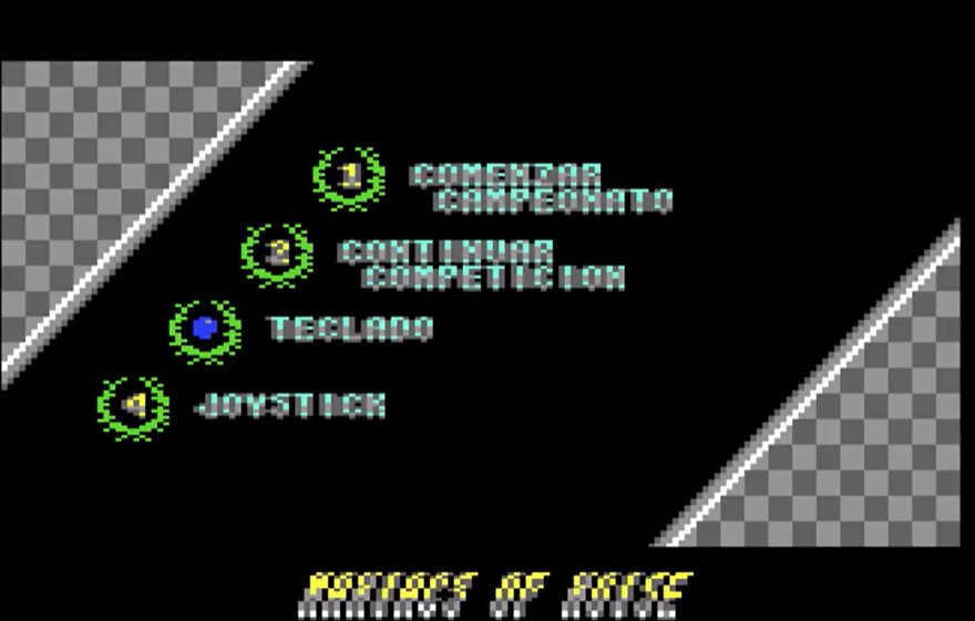 Aspar GP Master C64 - selección de circuito Rijeka GP de Yugoslavia