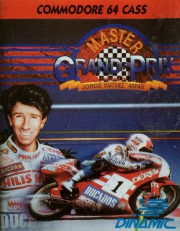 Aspar GP Master - Carátula C64 Dinamic 1988