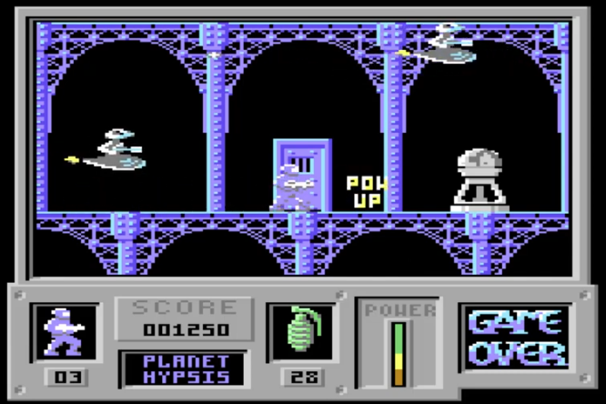 Game Over - Fase espacial Planet Hypsis