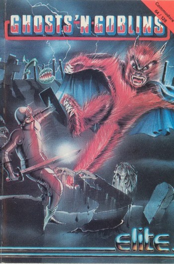 Ghosts 'N Goblins portada Commodore 64 Elite Systems 1986