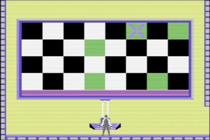 Impossible Mission C64 - registrando terminales en la fortaleza de Atombender