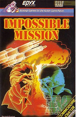 Impossible Mission - Carátula C64 Epyx 1984