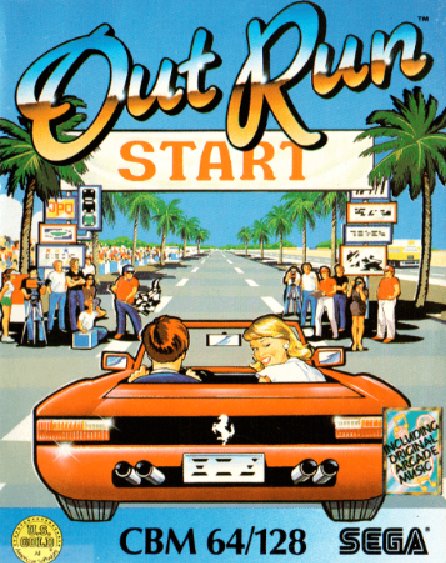 Out Run - Carátula C64